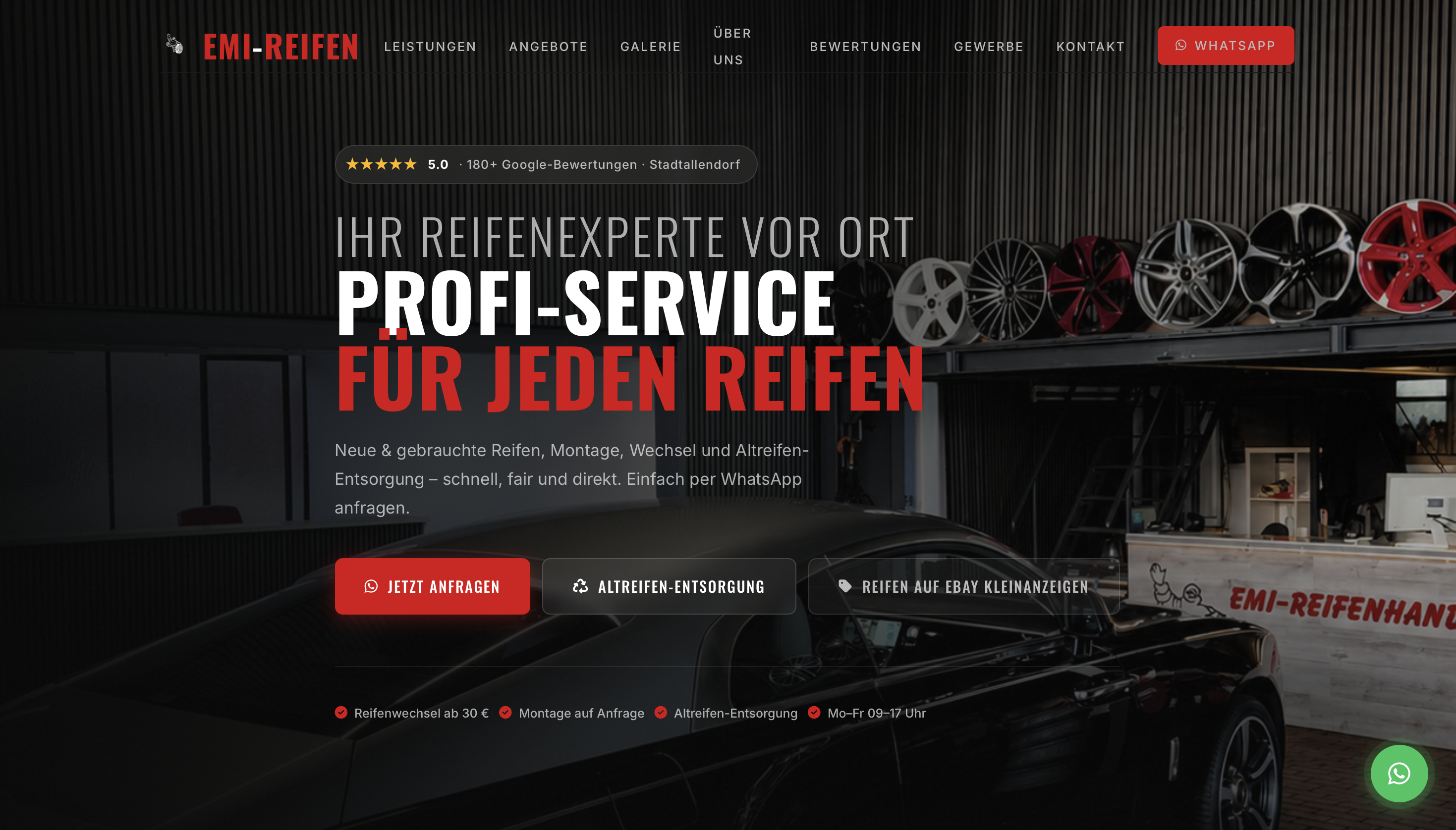 emi-reifen.de Screenshot